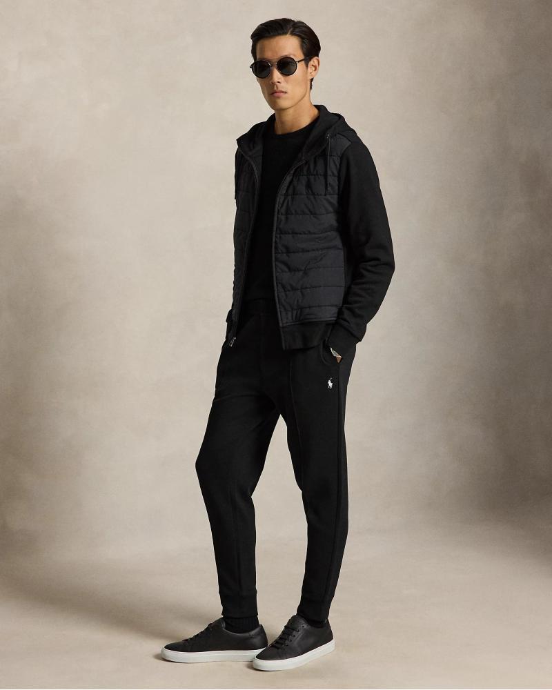 SWEAT RALPH LAUREN  ZIPPÈ HYBRIDE NOIR