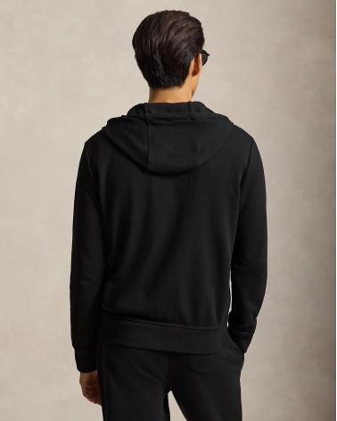 SWEAT RALPH LAUREN  ZIPPÈ HYBRIDE NOIR