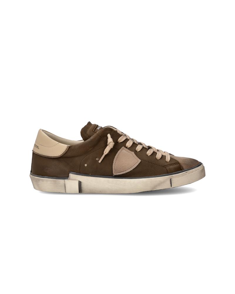 PHILIPPE MODEL PRSX WB04 CUIR MARRON/BEIGE