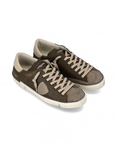 PHILIPPE MODEL PRSX WB04 CUIR MARRON/BEIGE