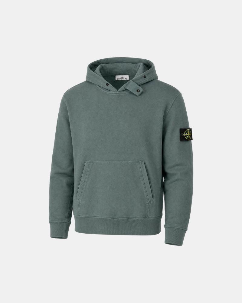 SWEAT STONE ISLAND 6100023  S0A20 005T OCEAN GREEN VERT