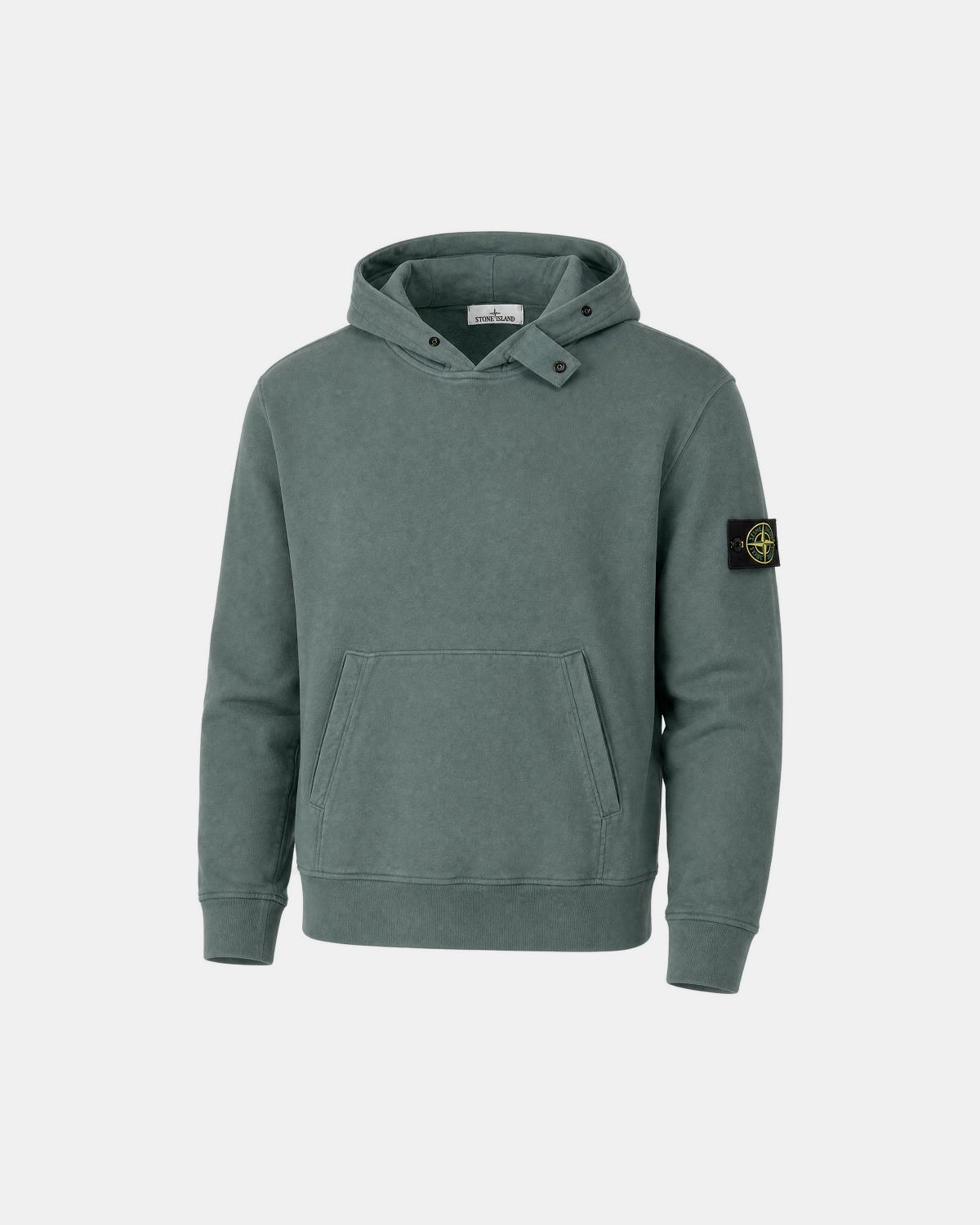 SWEAT STONE ISLAND 6100023  S0A20 005T OCEAN GREEN VERT