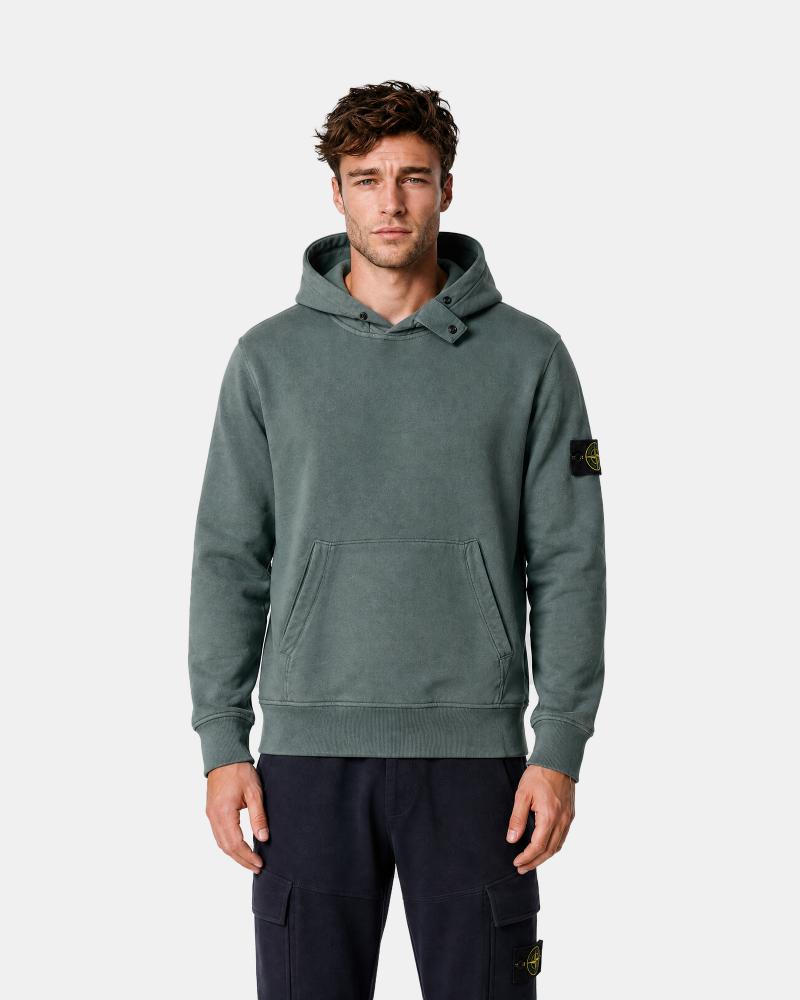 SWEAT STONE ISLAND 6100023  S0A20 005T OCEAN GREEN VERT