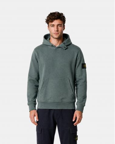 SWEAT STONE ISLAND 6100023  S0A20 005T OCEAN GREEN VERT