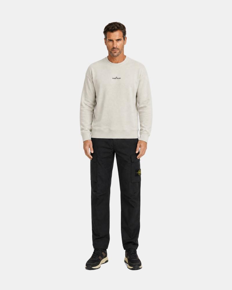 SWEAT STONE ISLAND COL ROND 6100039 S0477  00095 BEIGE