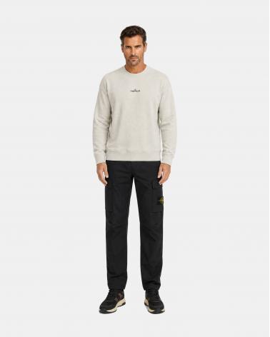 SWEAT STONE ISLAND COL ROND 6100039 S0477  00095 BEIGE