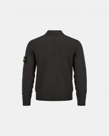 PULL POLO STONE ISLAND 5100018  S00B4  0M62 MARRON MELANGE