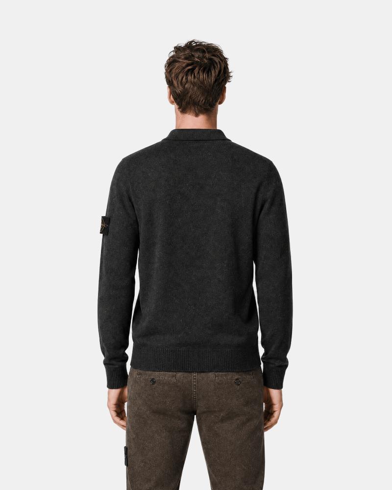 PULL POLO STONE ISLAND 5100018  S00B4  0M62 MARRON MELANGE