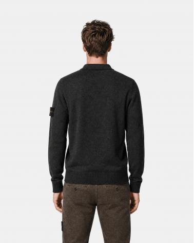 PULL POLO STONE ISLAND 5100018  S00B4  0M62 MARRON MELANGE