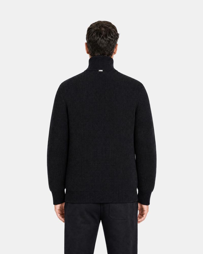 BLOUSON HERNO BI MATIERE MAILLE /NYLON NOIR