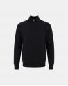 PULL D FIESOLI COL MONTANT ZIP DF038 NOIR