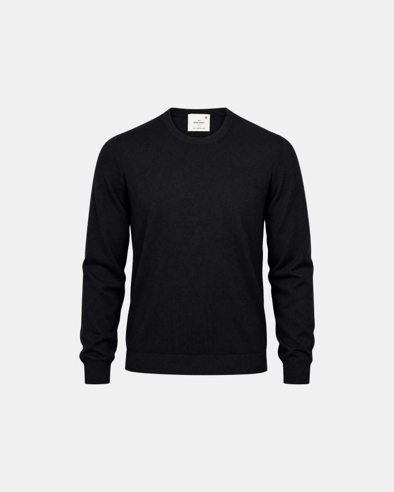 PULL COL ROND GRAN SASSO ATHLEISURE NOIR