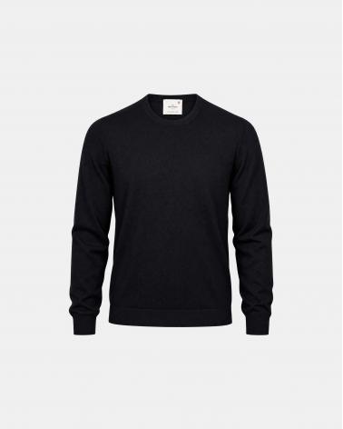 PULL COL ROND GRAN SASSO ATHLEISURE NOIR