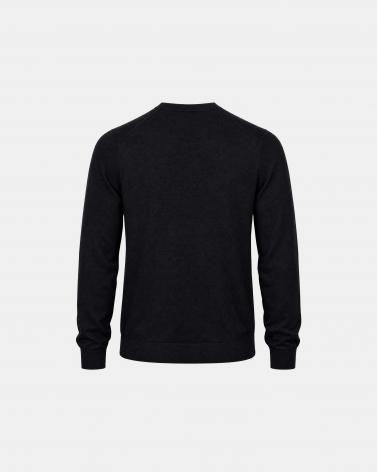PULL COL ROND GRAN SASSO ATHLEISURE NOIR