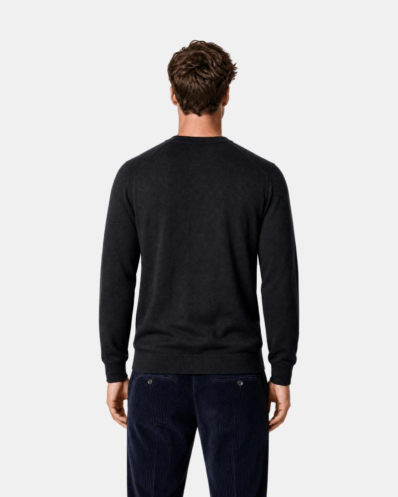 PULL COL ROND GRAN SASSO ATHLEISURE NOIR