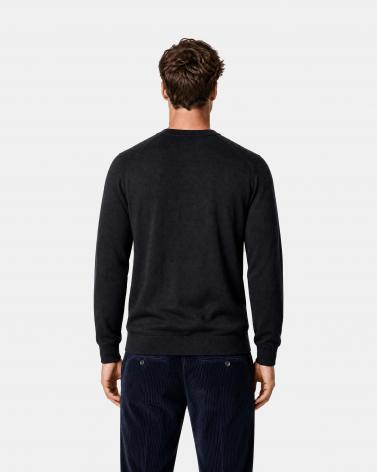 PULL COL ROND GRAN SASSO ATHLEISURE NOIR