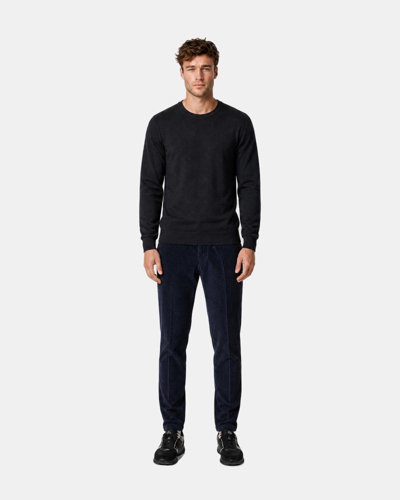 PULL COL ROND GRAN SASSO ATHLEISURE NOIR