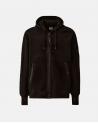 GILET SWEAT ZIPPÈ HOODED SS716A  999 NOIR
