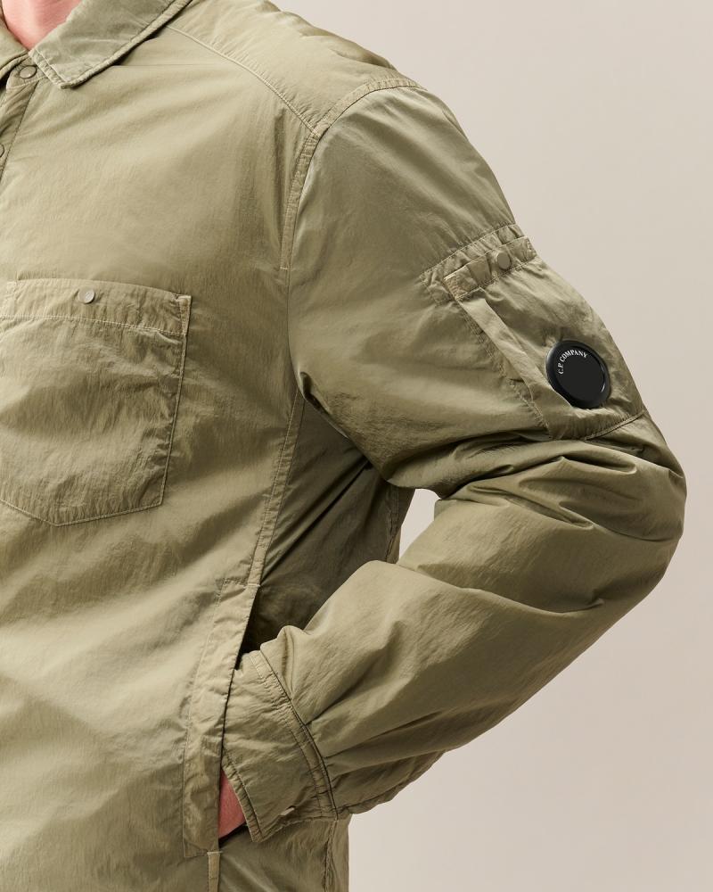 OVERSHIRT CHROME BUTTON PADDED CP.COMPANYS023A 356 Fallen Rock Vert