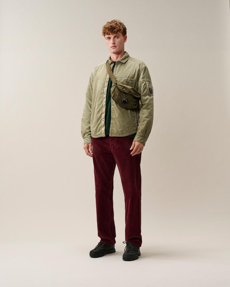 OVERSHIRT CHROME BUTTON PADDED CP.COMPANYS023A 356 Fallen Rock Vert