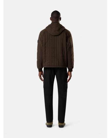 VESTE MATELASSÉE STONE ISLAND 4100015 00078  COAL GREY- MARRON VERT
