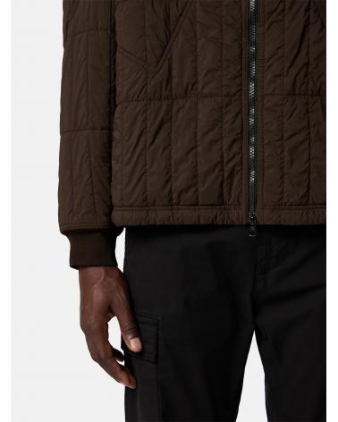 VESTE MATELASSÉE STONE ISLAND 4100015 00078  COAL GREY- MARRON VERT