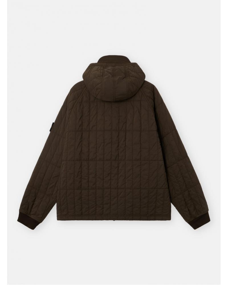 VESTE MATELASSÉE STONE ISLAND 4100015 00078  COAL GREY- MARRON VERT