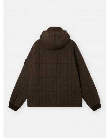 VESTE MATELASSÉE STONE ISLAND 4100015 00078  COAL GREY- MARRON VERT