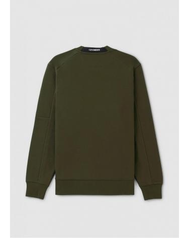 SWEAT C.P.COMPANY DIAGONAL RAISED CREWNECK SS713A  683 Ivy Green kaki