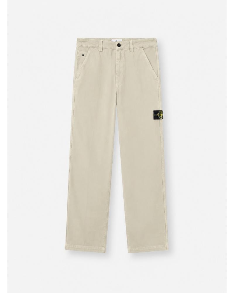 PANTALON STONE ISLAND 3100014 S0184 0195  ORGANIC PANAMA COTTON 'OLD' EFFECT BEIGE