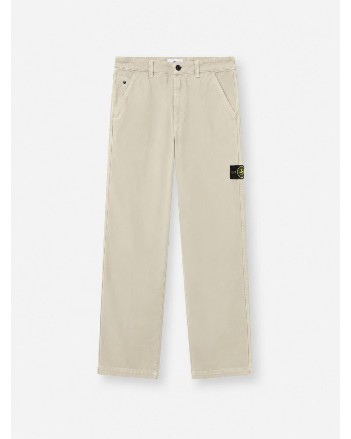 PANTALON STONE ISLAND 3100014 S0184 0195  ORGANIC PANAMA COTTON 'OLD' EFFECT BEIGE