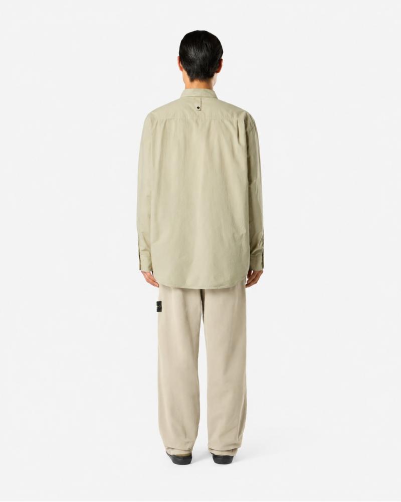 PANTALON STONE ISLAND 3100014 S0184 0195  ORGANIC PANAMA COTTON 'OLD' EFFECT BEIGE
