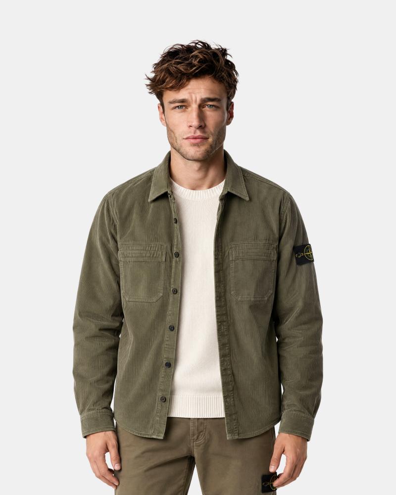 Surchemise STONE ISLAND1200042  S0144  005G Vert Militaire