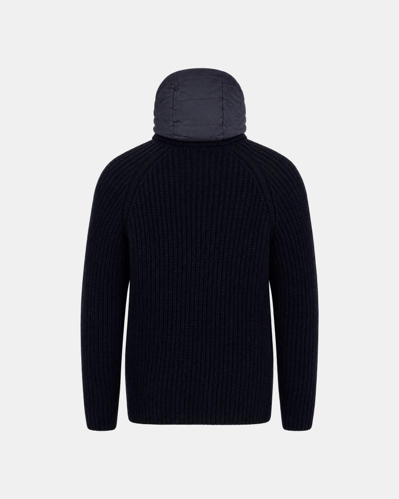 VESTE HERNO EN LAINE TORSADES MARINE