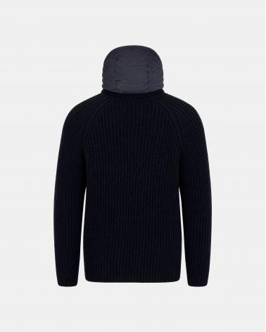 VESTE HERNO EN LAINE TORSADES MARINE
