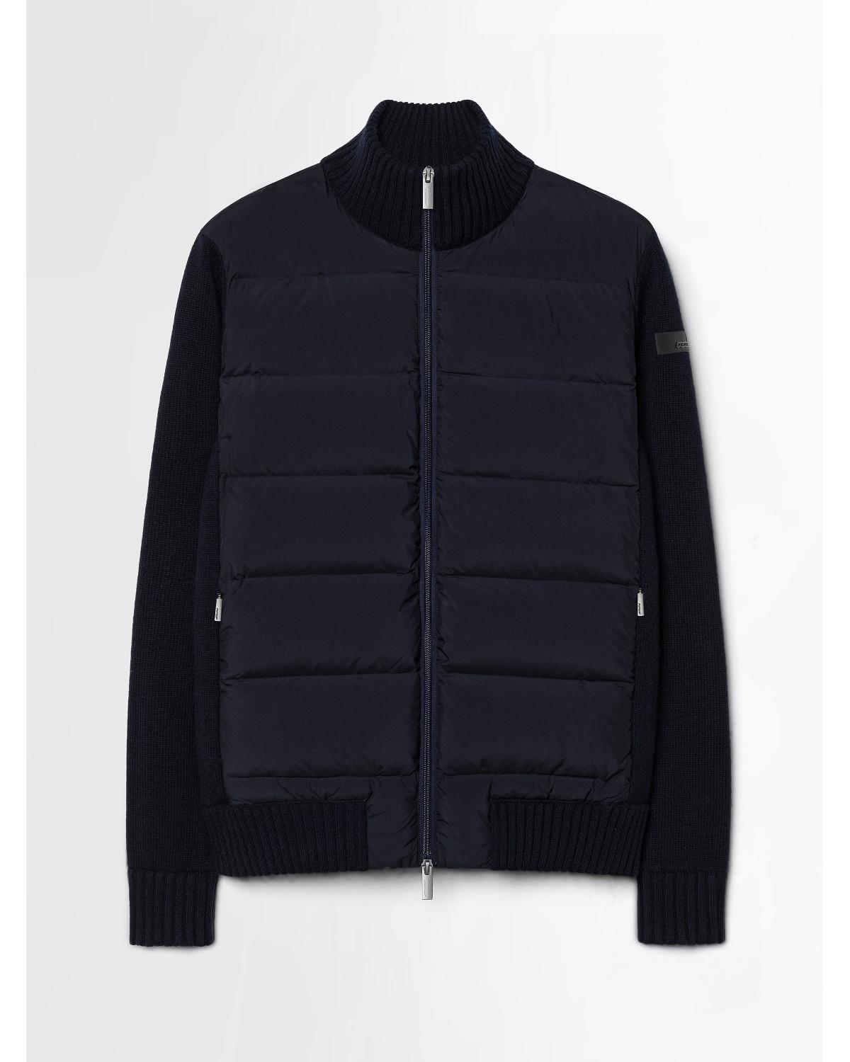 BLOUSON  RRD HYBRIDE Duck Soft Knit BLUE BLACKMARINE