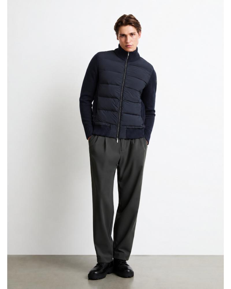 BLOUSON  RRD HYBRIDE Duck Soft Knit BLUE BLACKMARINE