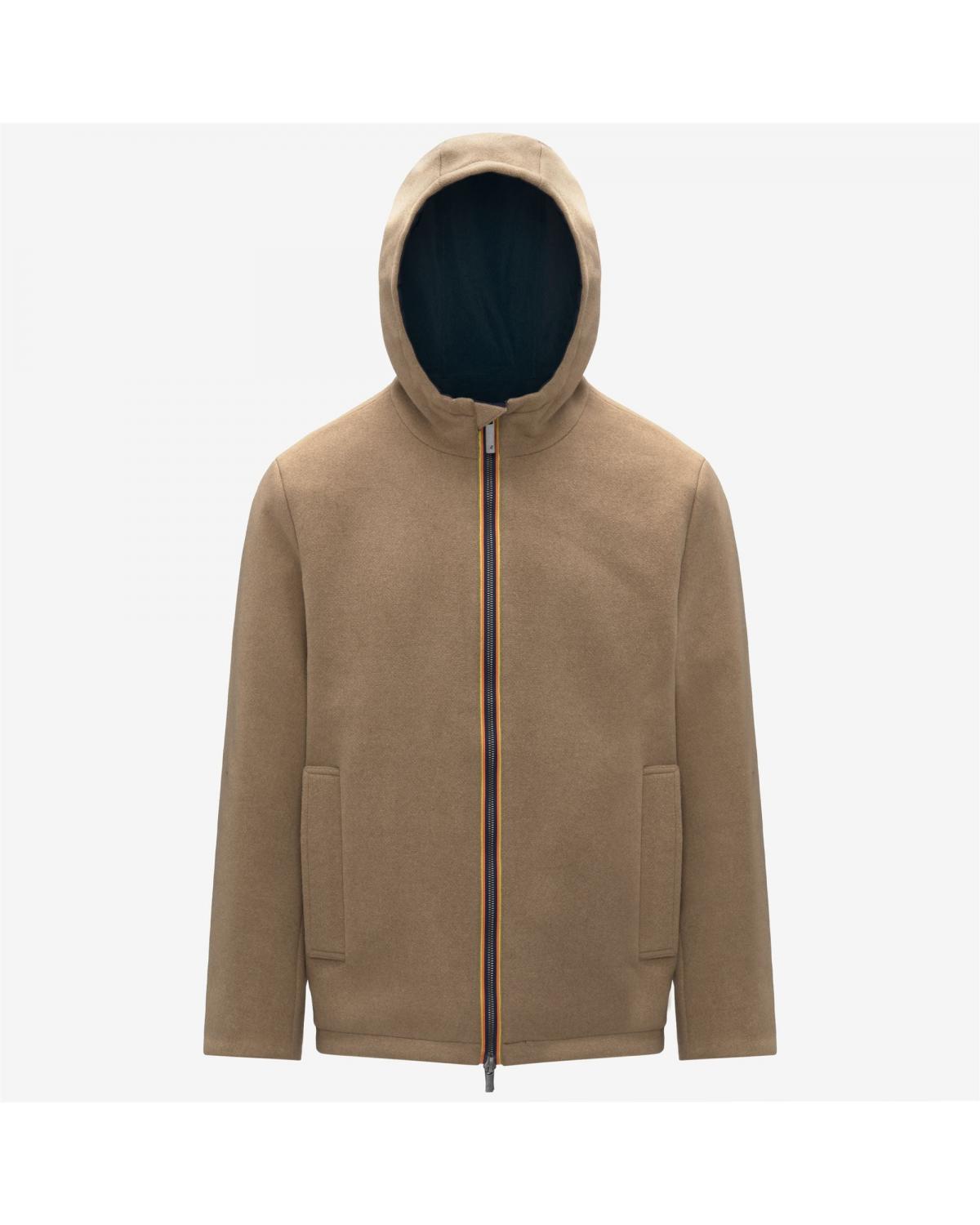 Veste K-way Claudel Wool Bonded Réversible Beige/Marine