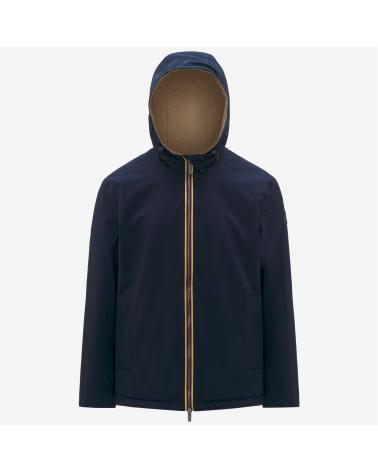Veste K-way Claudel Wool Bonded Réversible Beige/Marine