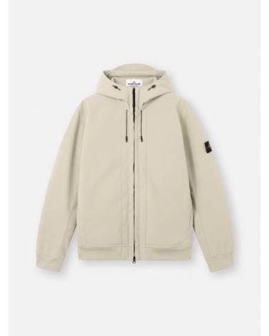 BLOUSON BIKER STONE ISLAND SOFT SHELL Q100004 S0B22 0095 BEIGE