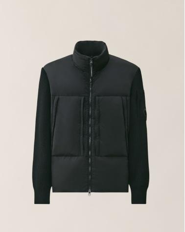 BLOUSON CP COMPANY HYBRIDE /NYLON LAINE  21CCMKN051A  999 NOIR