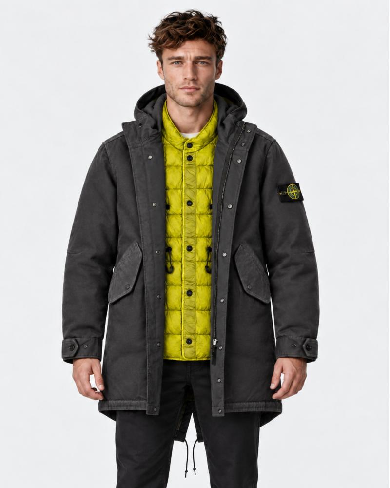 PARKA STONE ISLAND 7100013 S0442 0062 GRIS