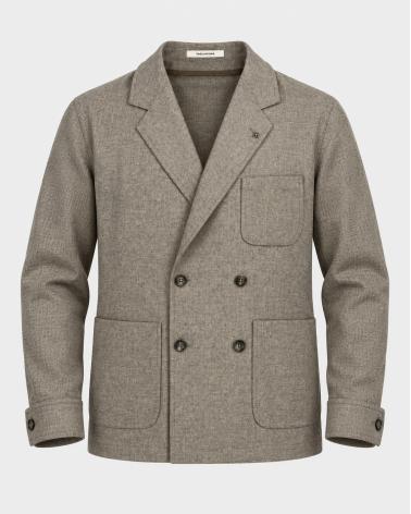 VESTE CROISEE TAGLIATORE BRAUN BEIGE