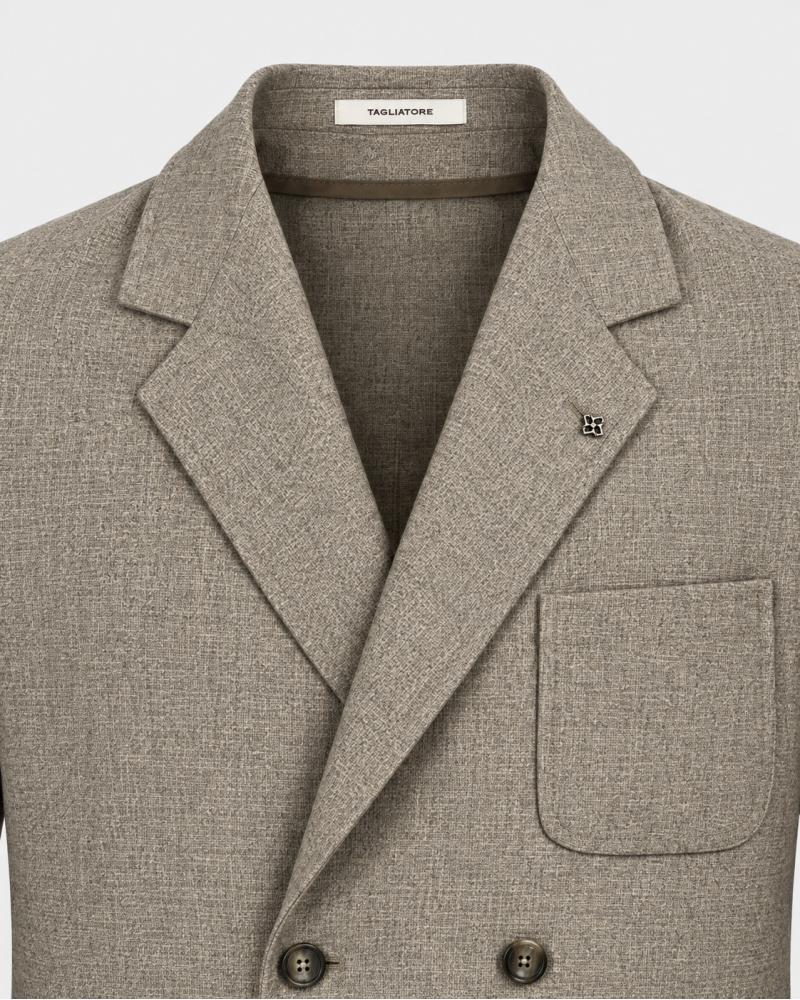VESTE CROISEE TAGLIATORE BRAUN BEIGE