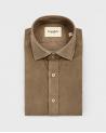 CHEMISE TINTORIA MATTEI VELOURS BEIGE