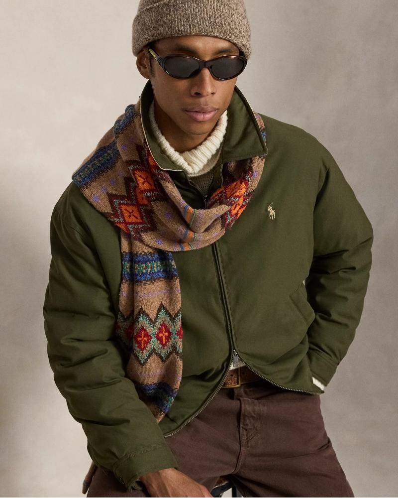 BLOUSON RALPH LAUREN REMBOURRÈ DE DUVET -KAKI