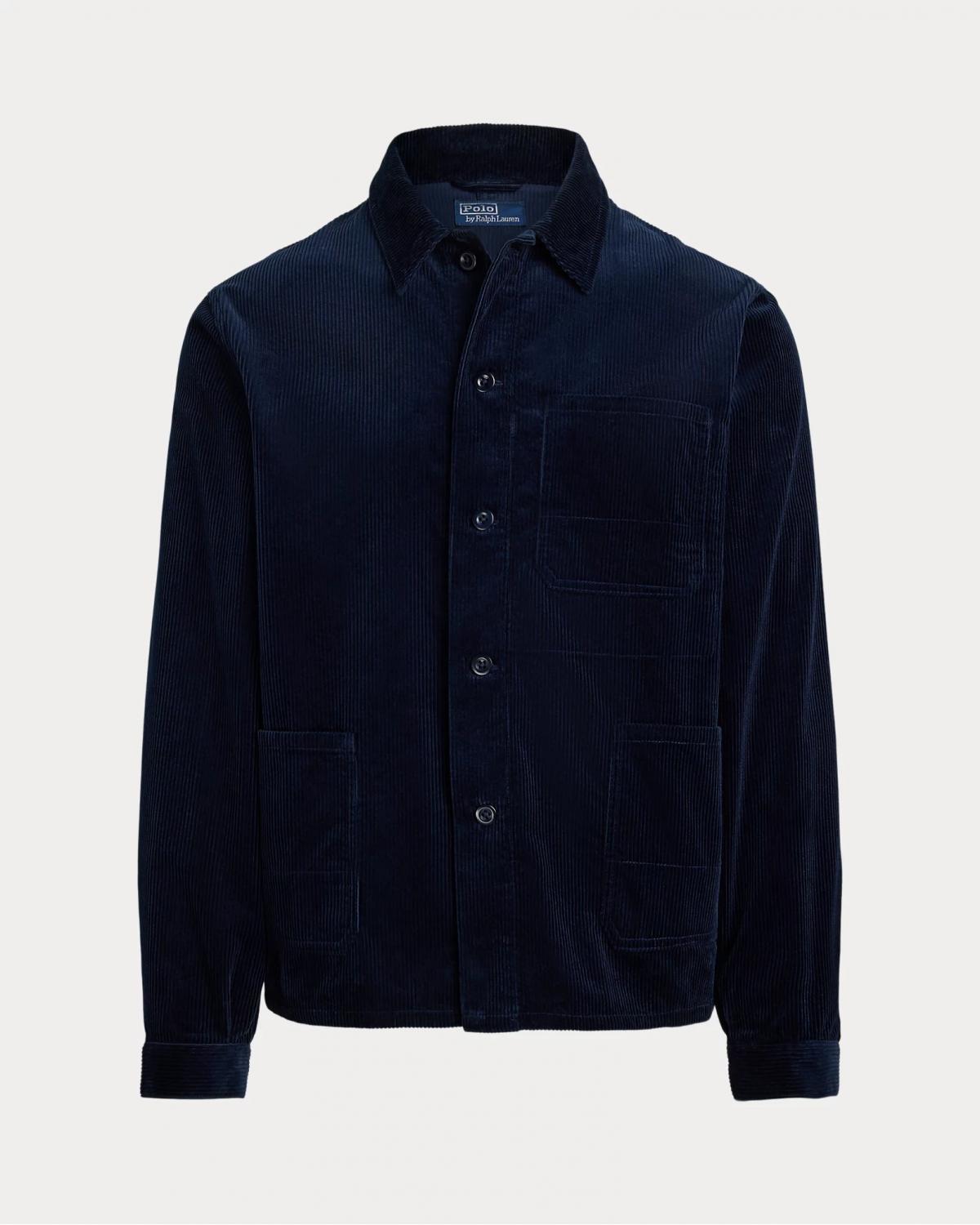 SURCHEMISE RALPH LAUREN VELOURS MARINE