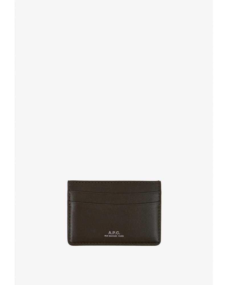 PORTE CARTES A.P.C KAKI