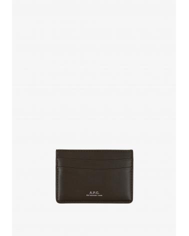 PORTE CARTES A.P.C KAKI
