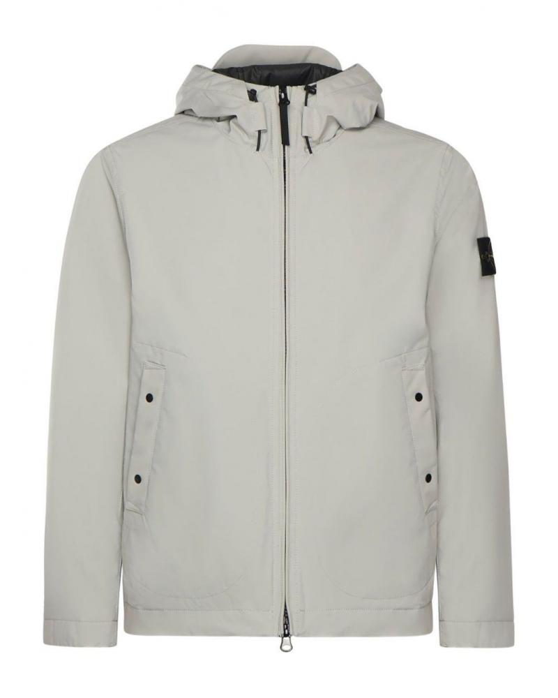 BLOUSON STONE ISLAND  SOFT SHELL-R 4100086  0061 Gris clair